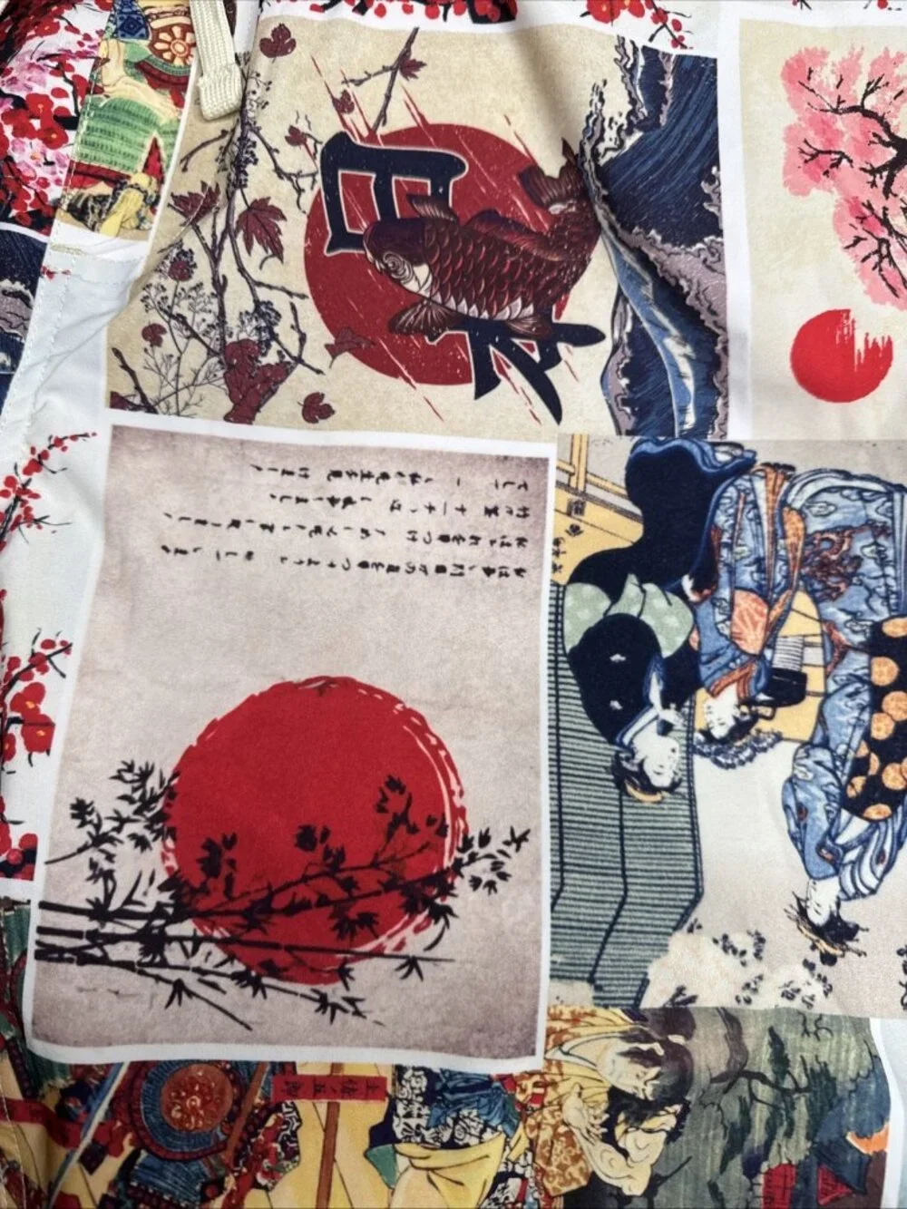 Fresh Prints Tokyo Drill Clothing Size XL Graphic Print Unlined Swim Trunk New